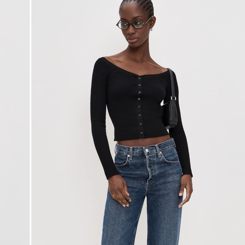 Abercrombie & Fitch Black Long Sleeve Top - Picture 4 of 4